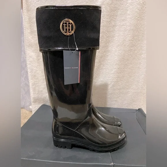 Tommy Hilfiger Shoes Tommy Hilfiger Rain Boots Black Size